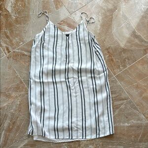 Bershka Monochrome Striped Dress